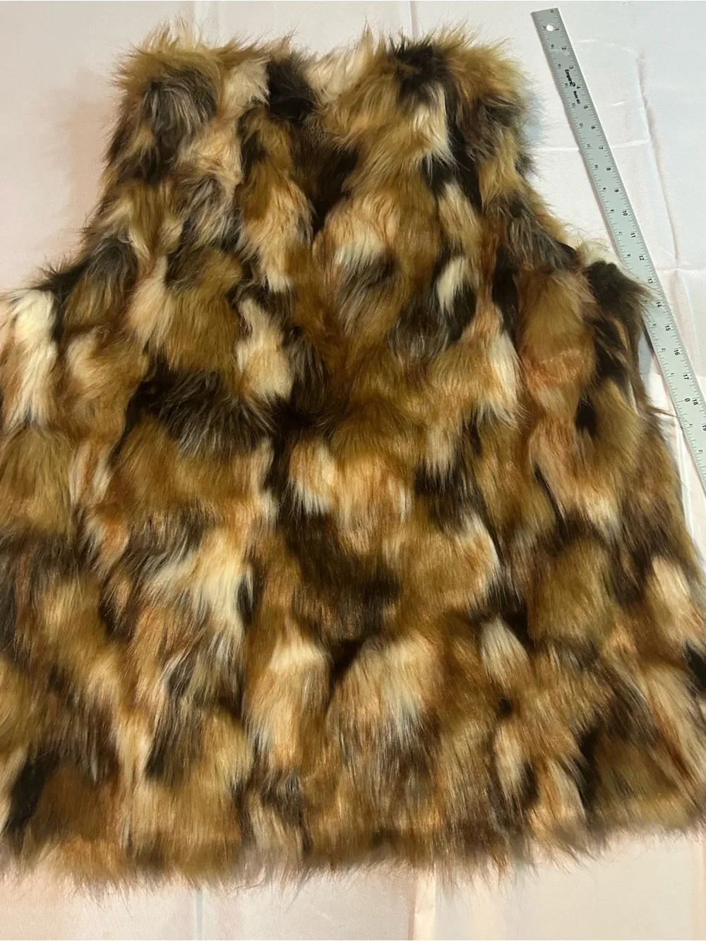 LE LUXE Faux Fur Vest $185